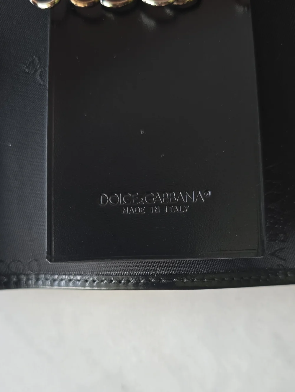 🔑Dolce & Gabbana Black Leather 6 Key Holder